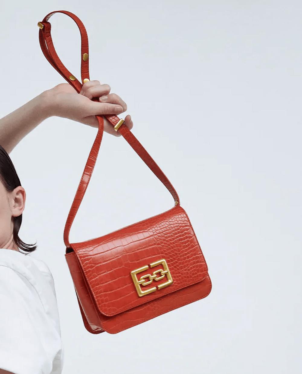 In With The Crowd Croc Handbag - White – Image 4
